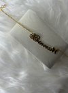 Princess Elegance 18K Gold Plated Stainless Steel Word Necklace