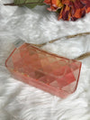 Almost Clear Orange PVC Jelly Handbag Small - Semi Transparent