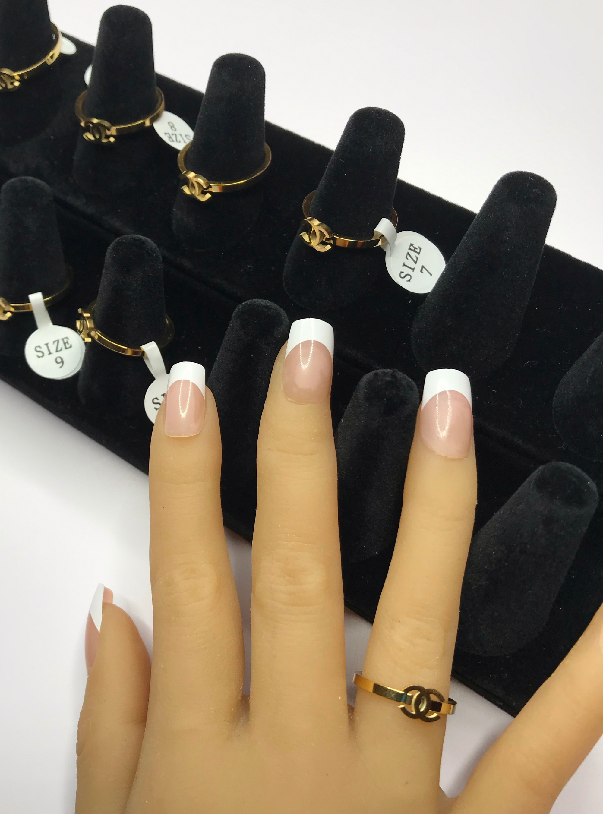 diamond chanel charms for nails