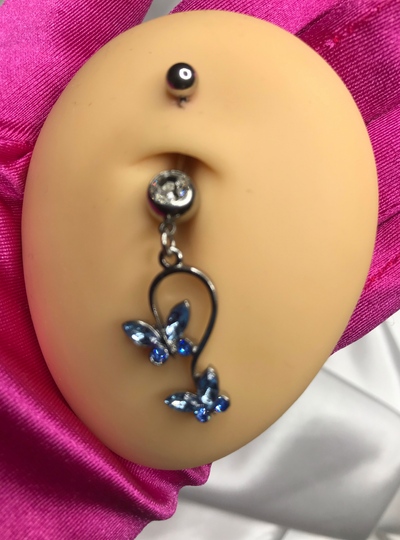 Cute Baby Butterfly Belly Ring