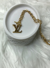 Repurposed / Reworked Big LV Charm Necklace