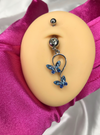 Cute Baby Butterfly Belly Ring