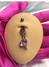 Feeling Loved Belly Ring (Pink)